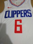 NBA 2017-18 Los Angeles Clippers 6 DeAndre Jordan Association blanc Swingman Maillot